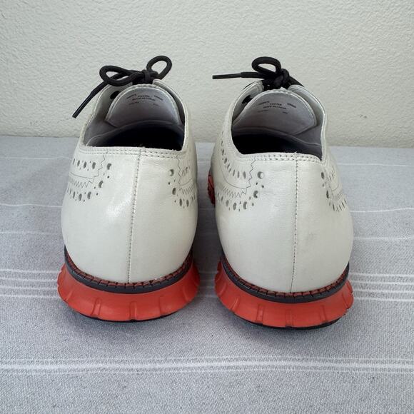 Cole Haan Leather Zerogrand Wingtip Oxford Lace Up Dress Shoe Off White 10.5 main image 9
